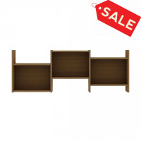 Manhattan Comfort 13PMC5 Hampton Zig-Zag Wall Decor Shelves in Maple Cream